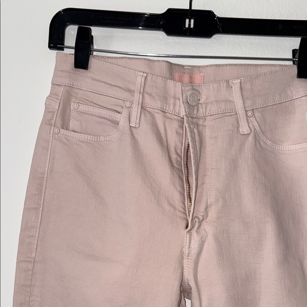 MOTHER Pink Straight Leg Jeans Size 27 - New With Tags - Picture 10 of 15